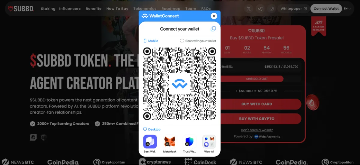 Adım 3: SUBBD ön satış sitesini ziyaret edin