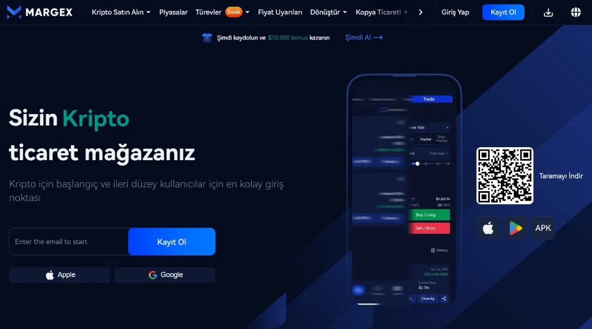Margex – Vadeli İşlemler ve Yüksek Kaldıraç İçin En İyi Kripto Borsası