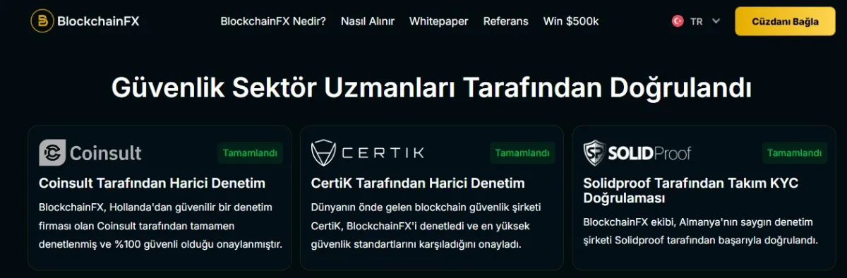 BlockchainFX’in Temel Özellikleri