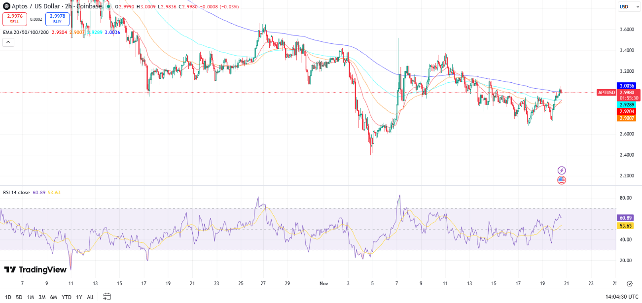 Aptos fiyatı – Kaynak: TradingView