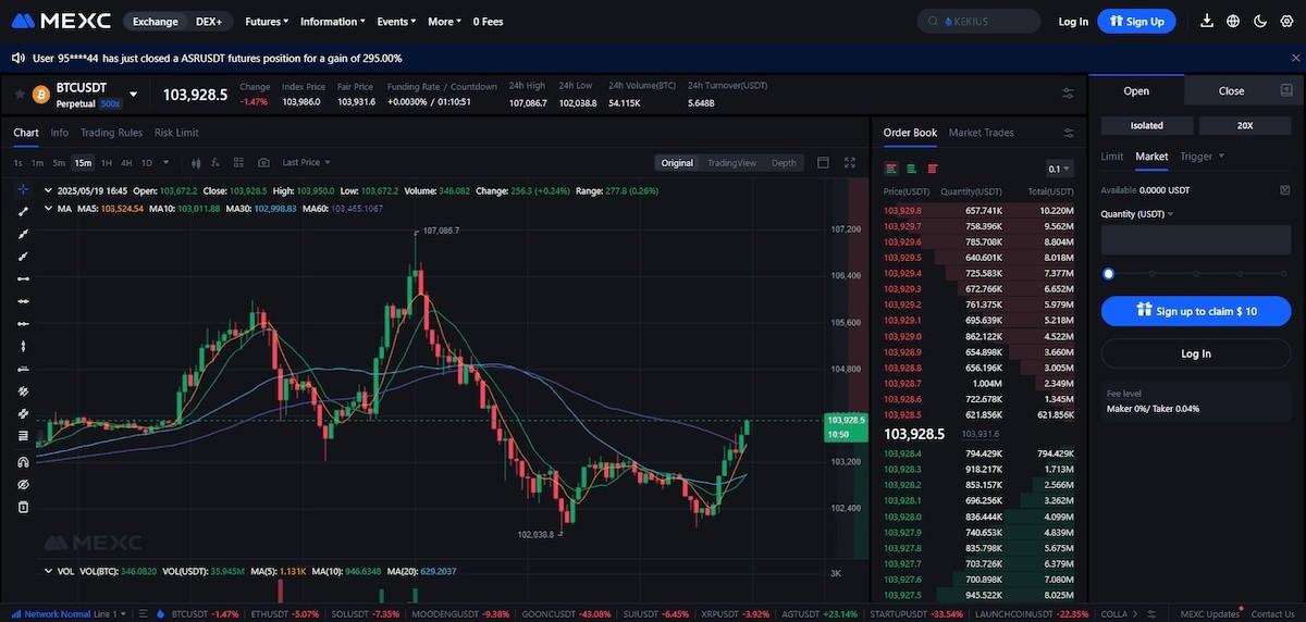 Mexc futures-en iyi vadeli islem borsası