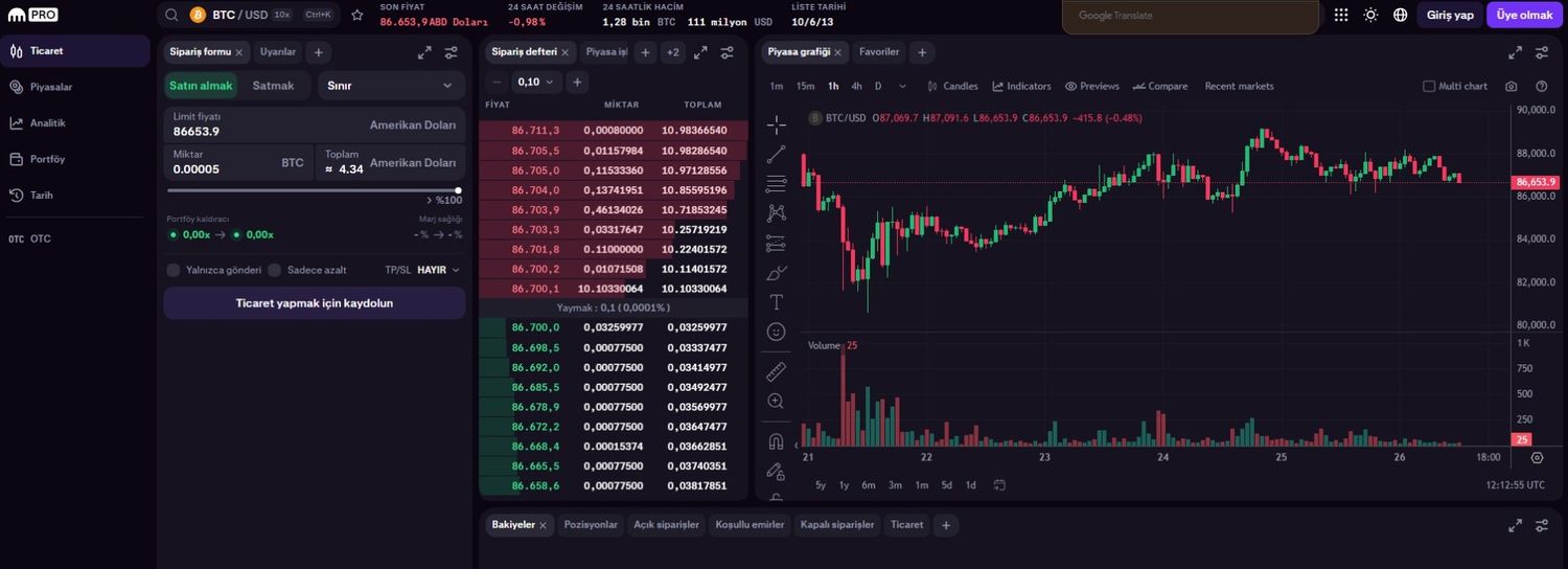 2025 yılında en iyi kaldıraçlı kripto borsaları arasında yer alan Kraken incelemesi