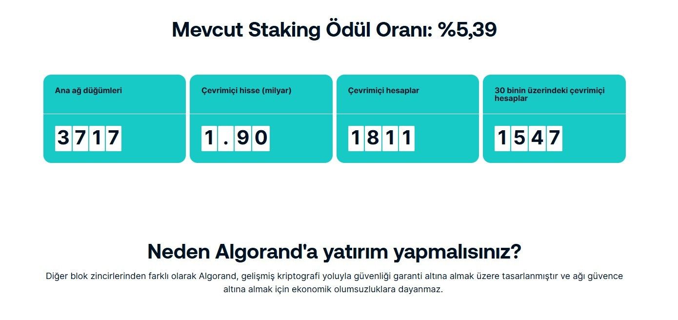 En iyi projeli coinler arasında yer alan Algorand hakkında detaylı analiz