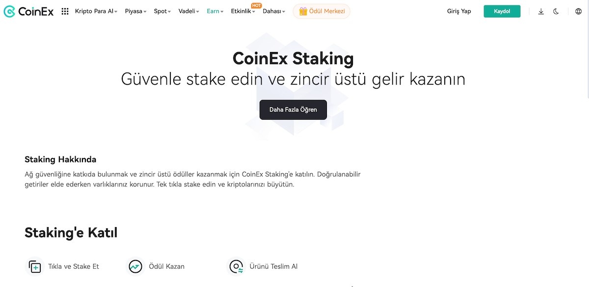 en yüksek stake oranları coinex