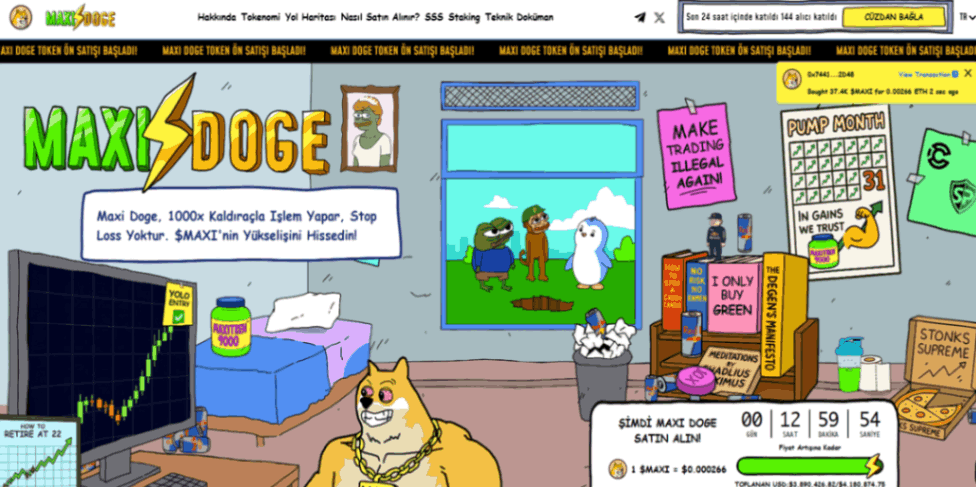 BlockDAG’a Alternatif En İyi Ön Satış Coin Projeleri - Maxi Doge