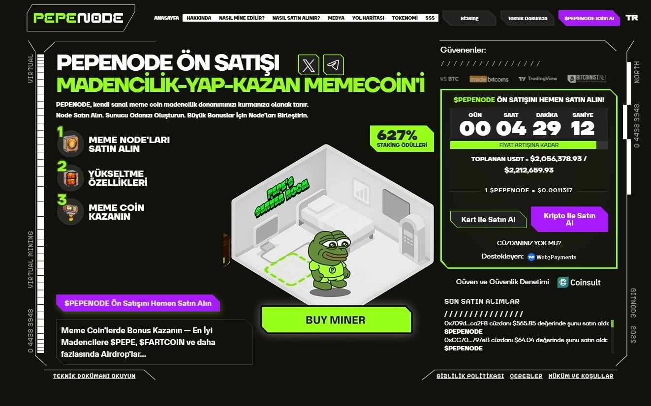 En İyi staking coinleri arasında dikkat çeken Pepenode analizi