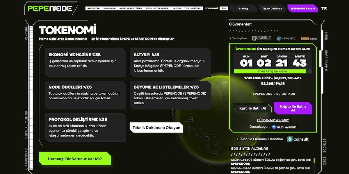 Tokenomik yapı Pepenode güvenilir mi