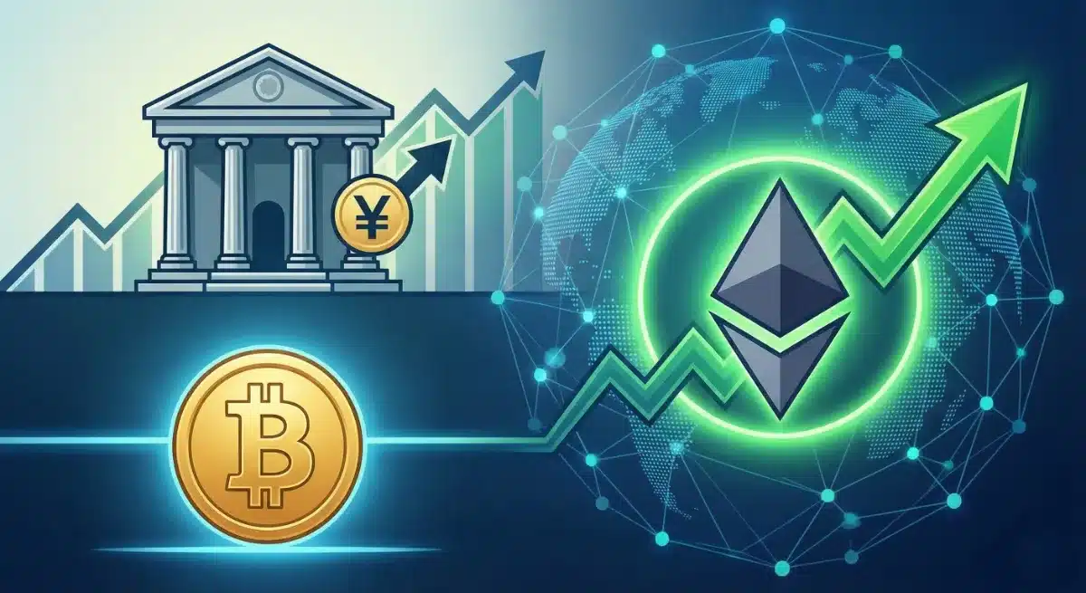 Bitcoin Sakin, Ethereum Yükselişte: BOJ Faiz Kararı ve Kripto Piyasası