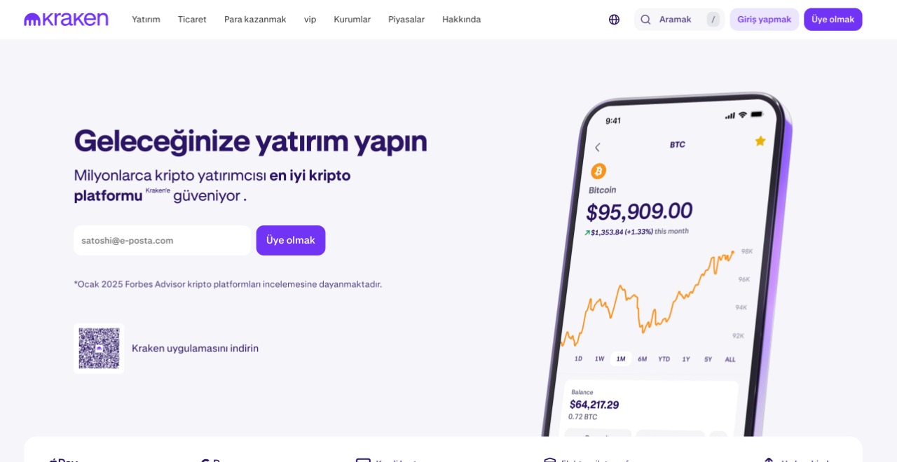 kraken - en iyi marjin kripto borsaları