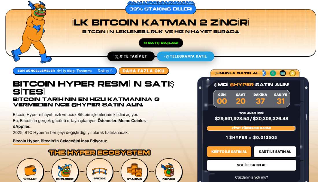 Bitcoin Hyper Ön Satışında Son 24 Saate