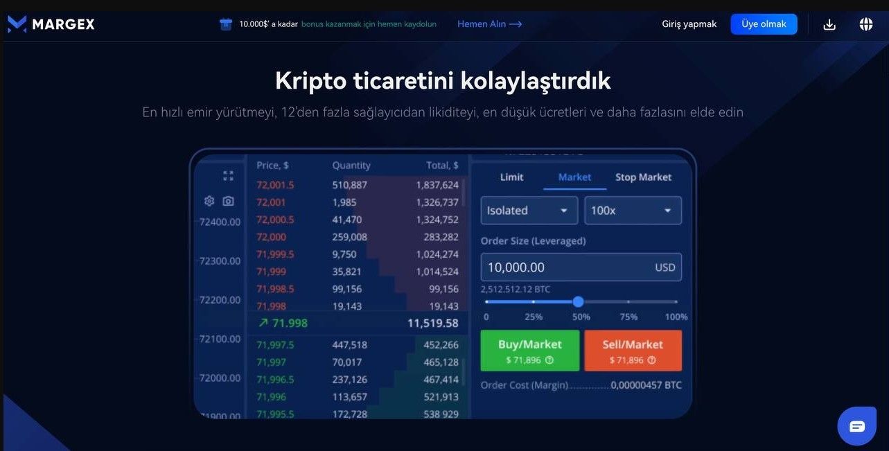 En Güvenilir Kripto Borsaları Arasında Kaldıraç ve Kartlı Alım Avantajı Sunan Margex Uygulaması İncelemesi