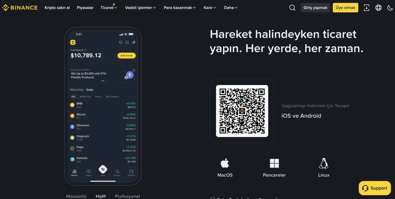 Kredi kartındaki parayı nakite çevirme de öne çıkan Binance borsası incelemesi