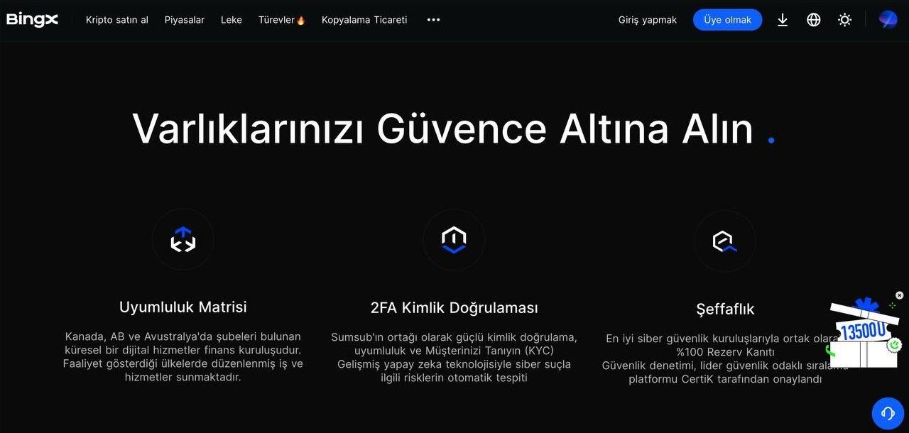 En İyi Kripto Borsaları Arasında Kartla USDT Alma ve TRY P2P Avantajı Sunan BingX -Analizi