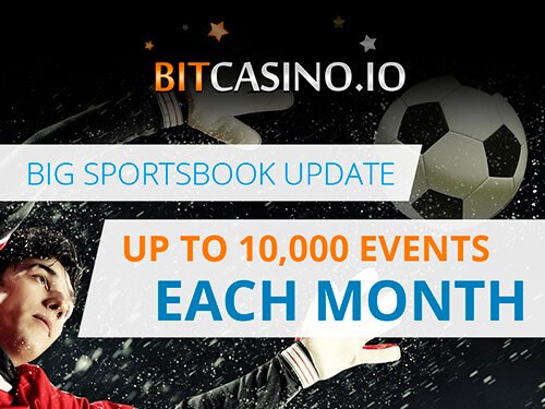 The sportsbook is available to every online member and new users can sign up for free on the website. Photo: BitCasino.io