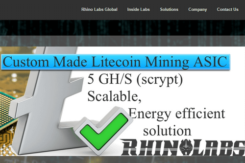 Rhino Labs Announces 5GH/S ASIC Mining Rig Called the RL-M5