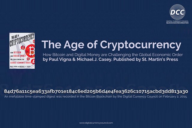 Bitcoin Book ‘The Age of Cryptocurrency’ Has Been Recorded on Blockchain