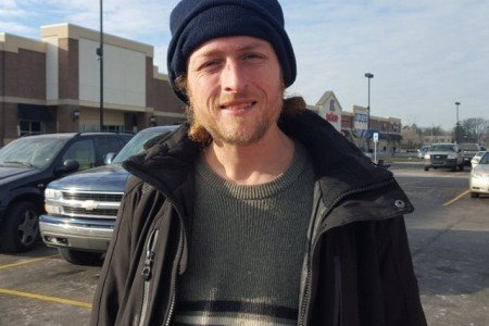 A Detroit Homeless Guy Accepts Handouts Through Mobile Credit Card Reader