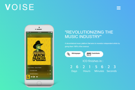 ICO Crowdsale of Ethereum-Based Music Platform VOISE Was Launched