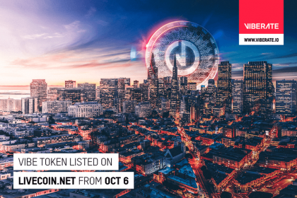 Music Platform Viberate to List Its Tokens on Livecoin Exchange on October 6th
