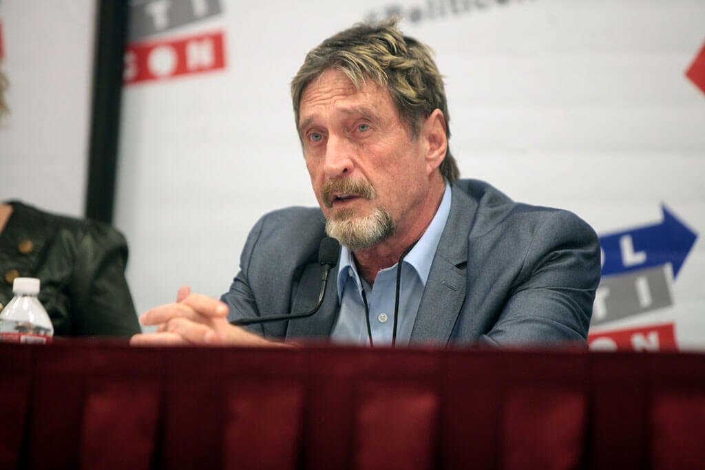 John McAfee Ceases His Public Support for ICOs Due to Pressure From SEC