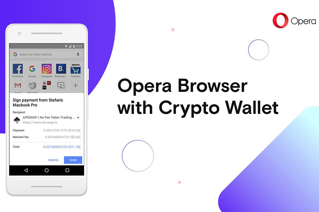 Opera Desktop Browser Introduces In-Built Ethereum Wallet