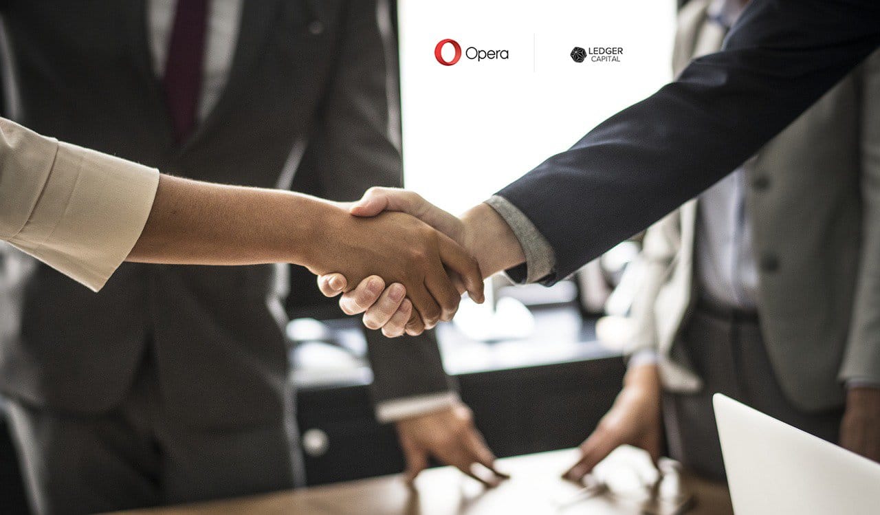 Opera Partners with Ledger Capital Seeking New Applications and Use Cases for Blockchain
