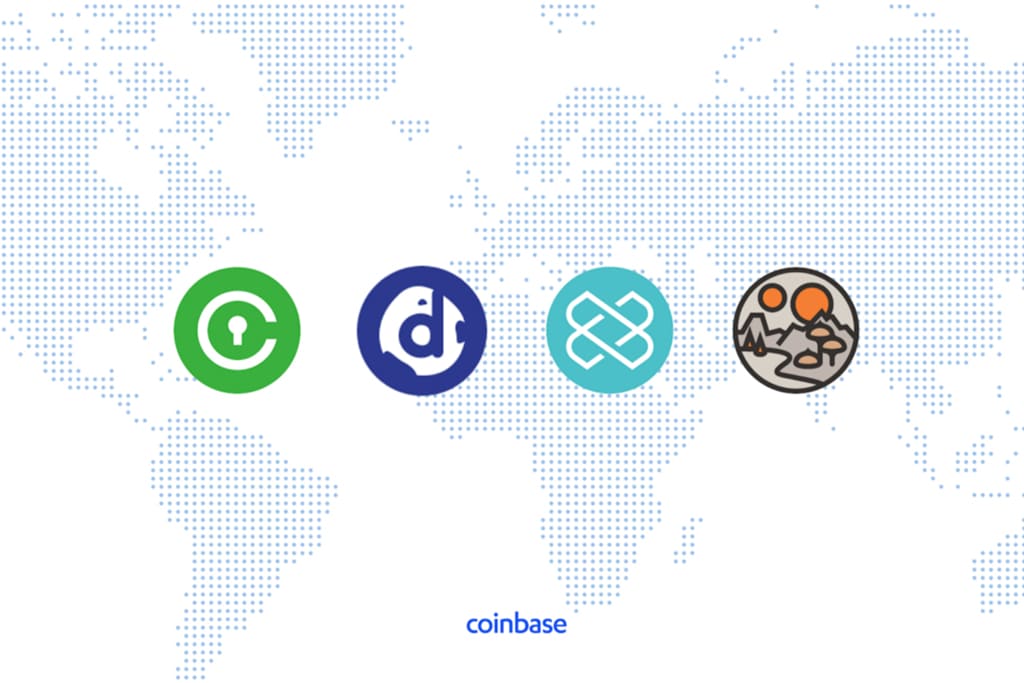 Four New ERC 20 Tokens are Launching on Coinbase Pro
