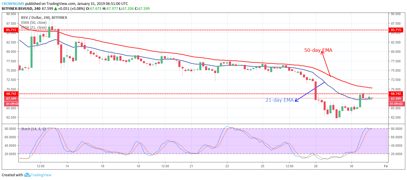 Bitcoin SV Price Analysis: BSV/USD Trends of January 31–February 06, 2019