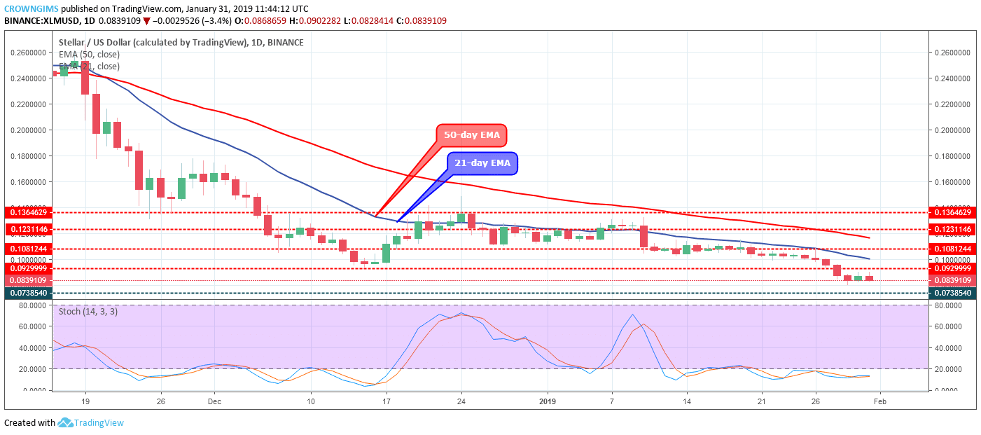 Stellar Price Analysis: XLM/USD Trends of January 31–February 06, 2019