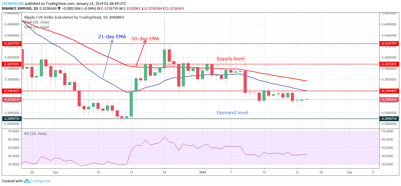 XRP Price Analysis: XRP/USD Trends of January 23–29, 2019