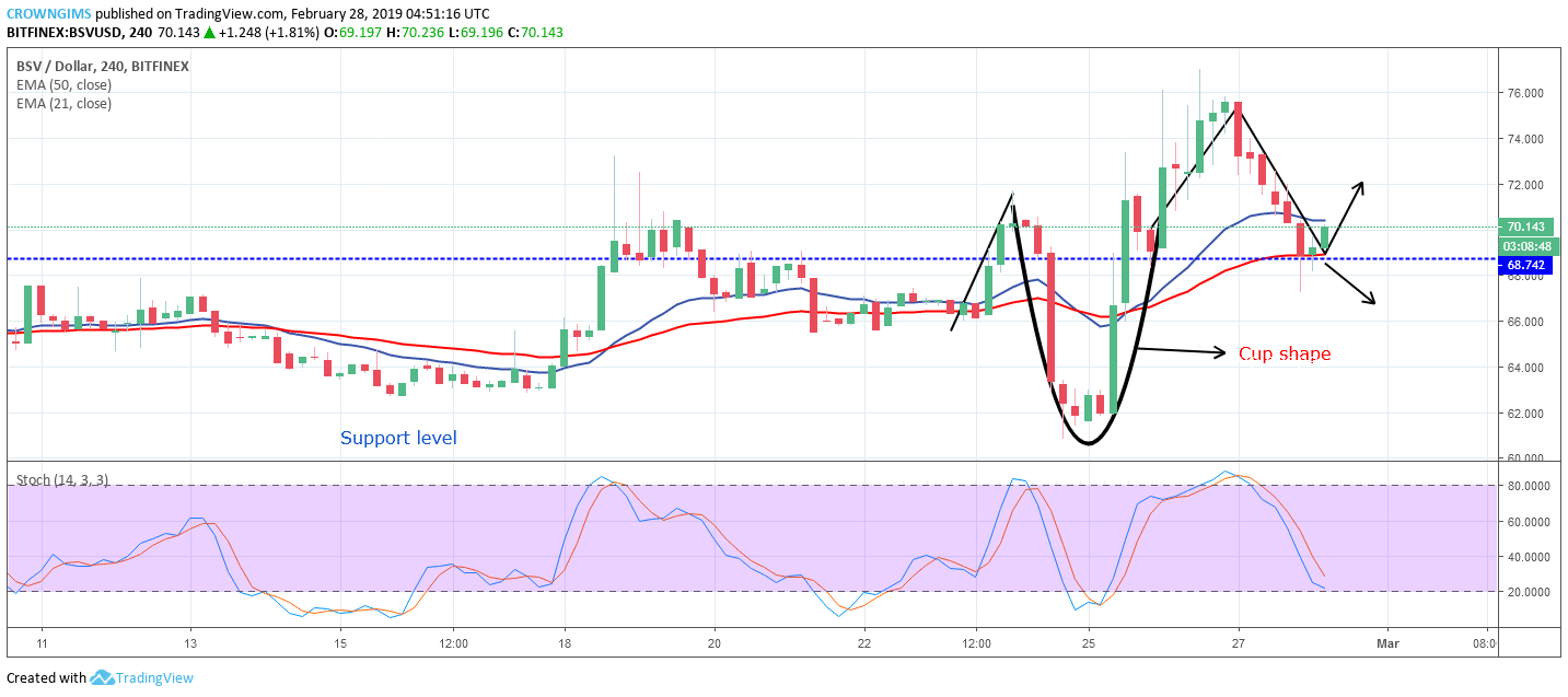 Bitcoin SV Price Analysis: Bitcoin SV/USD Trends of February 28–March 06, 2019