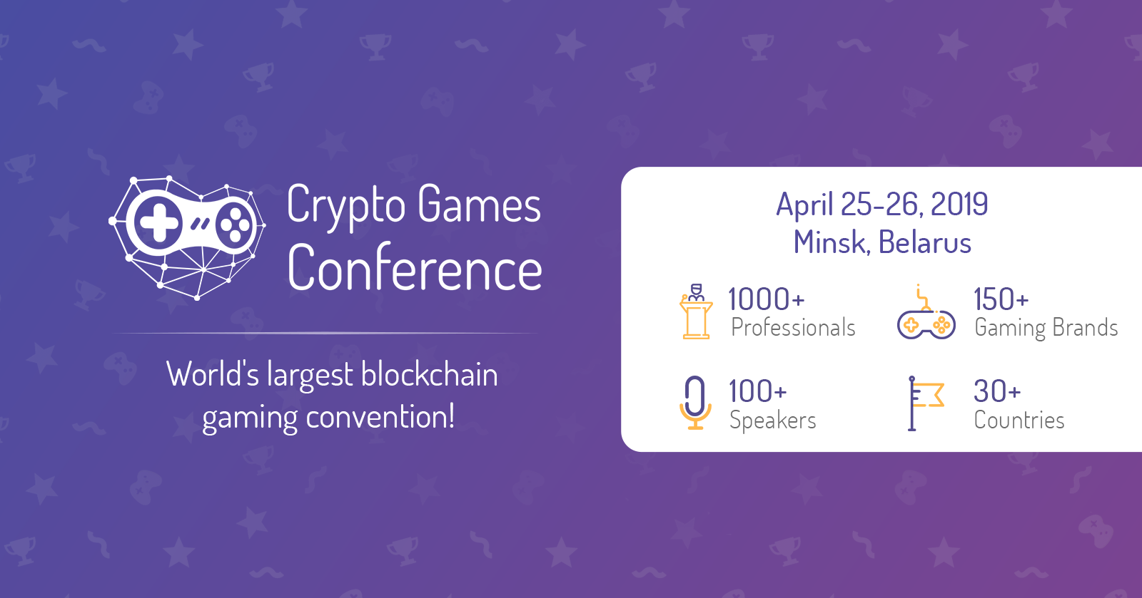 The First Batch of Speakers Revealed: Atari, NEO, Reality Clash and Block.one Confirmed to Speak at Crypto Games Conference