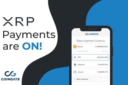 XRP Can Now be Used at 4,500 e-Stores Worldwide as CoinGate Adds New Payment Option