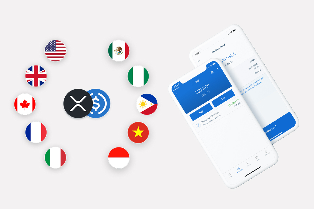 Coinbase Adds Fast and Free Cross-Border Payments for XRP and USDC