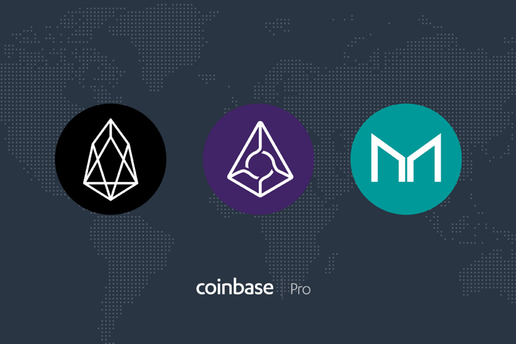 Coinbase Pro Lists Three New Tokens Including EOS