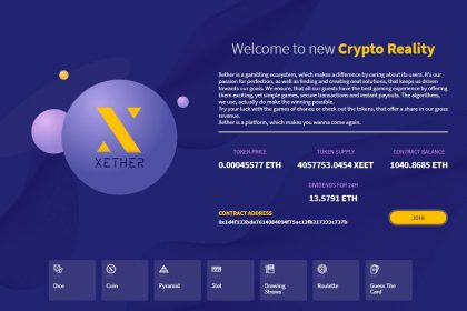 Xether Launches Transparent Gambling Ecosystem on Smart Contracts