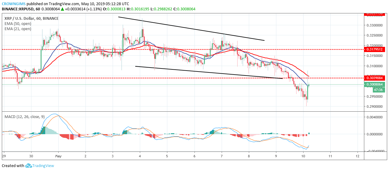 XRP Price Analysis: XRP/USD Price May Reverse at $0.28 Level