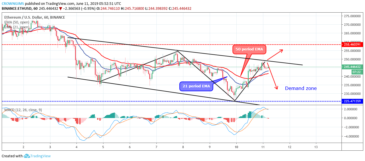 Ethereum Price Analysis: ETH/USD Price May Reverse at $250 Level