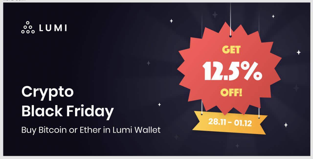 Black Friday Offer: Lumi Wallet Offers 12.5% Off Crypto Purchases