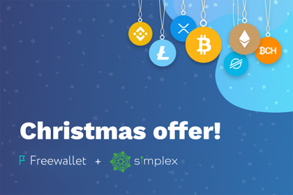 Freewallet Christmas Promo: Fees for Buying Crypto with a Card Reduced by 64%