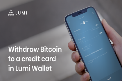 Withdraw Bitcoin to a Credit Card in Lumi Wallet