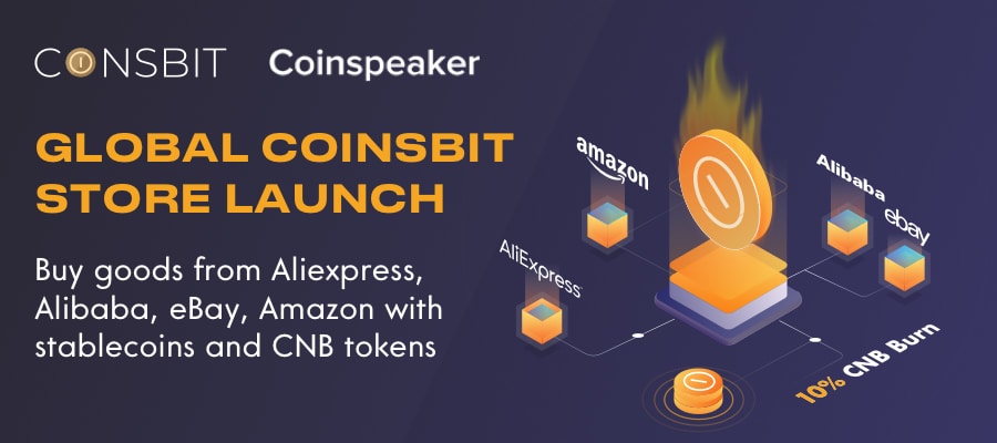 Coinsbit Exchange launches Global Marketplace and Burns 10% of CNB Tokens