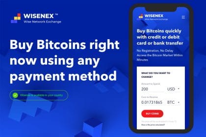 Wisenex: Get Your BTC Using Wisenex From More Than 166 Countries!