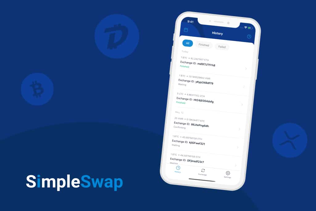 SimpleSwap Released a Mobile App for Cryptocurrency Exchanges