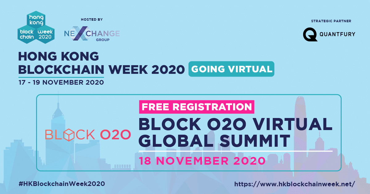 Hong Kong Blockchain Week 2020 Goes Virtual to Feature International Leaders of Finance and Tech