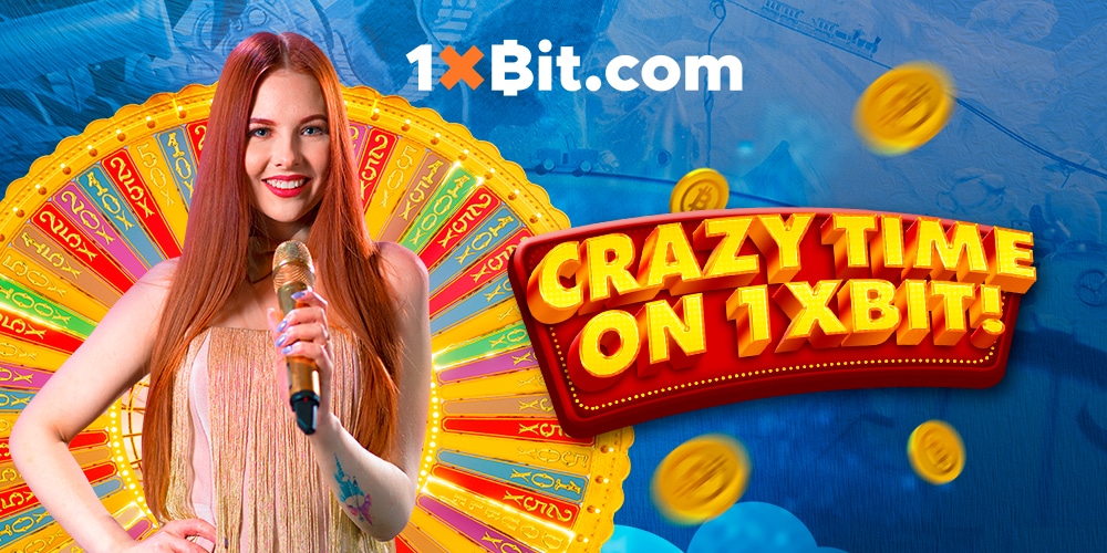 1xBit Launches New Casino Tournament and Crazy Time Live Casino Game