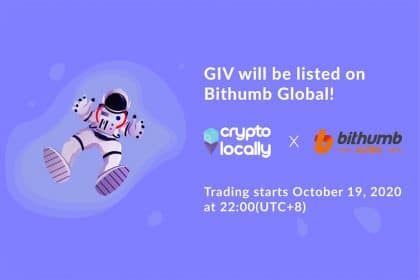 CryptoLocally Lists Native Token GIV On Bithumb Global