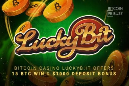 Bitcoin Casino LuckyB.it Offers Winnings up to 15 BTC and a $1000 Instant Deposit Bonus