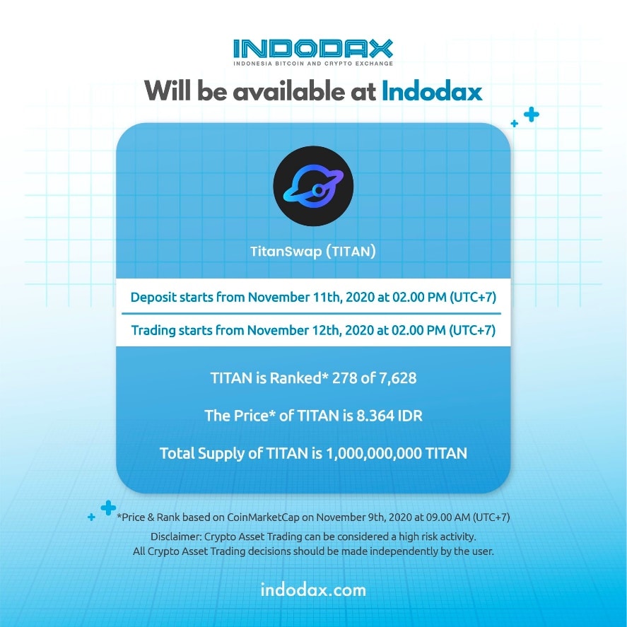 TitanSwap Launches Indonesia's Largest Digital Asset Exchange Indodax