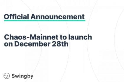 Ready for Chaos? Swingby’s Chaos-Mainnet Launches on December 28th